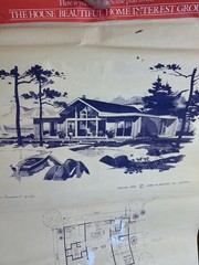 COMPLETE 8 + Sheet VINTAGE A-Frame Cabin Blueprints National Plan RARE
