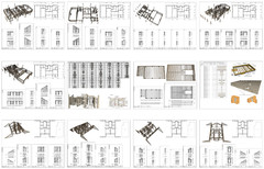 100’x54’ 4-Beds 4-Baths Charming A-Frame Architectural Build Plans PDF Download