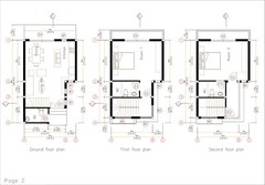 17×26 Small Home Design Plan 5×8 Meter 2 Beds 3 Baths PDF Plans (A4 Hard Copy)