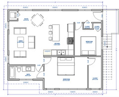 Triple Car / 3 Car Garage Plan / Architectural Blueprints – 34 x 27