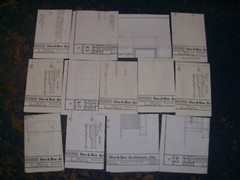 Lot of 220 Bank Blue Prints and HVAC System Prints