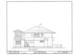 Frank Lloyd Wright Prairie Home, 3-4 bedrooms, architectural house plans