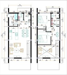 16×33 Feet House Plan 5×10 Meter 2 Beds 2 Baths Shed Roof (A4 Hard Copy)