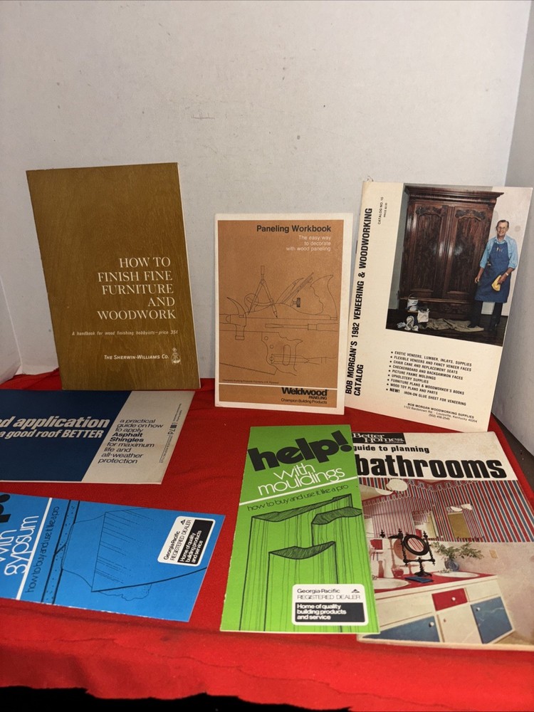 Vintage Lot Of Building Instructions- Roof-walls-bathroom-Estate Find