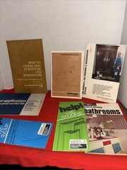 Vintage Lot Of Building Instructions- Roof-walls-bathroom-Estate Find