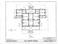 Antebellum Plantation home, elegant single story, porches, architectural plans