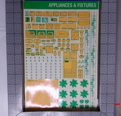 Vintage 1988 Stanley Project Planners Home Designer Kit Layout 1/4 Scale 90-360