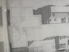 Vintage Architectural Drawings Vellum (Set of 4) House Plans Elevations 30×36