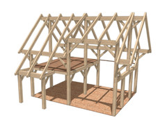 18′ x 24′ Gravel Run Cabin Timber Frame Plan Set