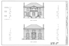 Architectural house plans, Historic Colonial Williamsburg, 4+ bedrooms, 5 baths
