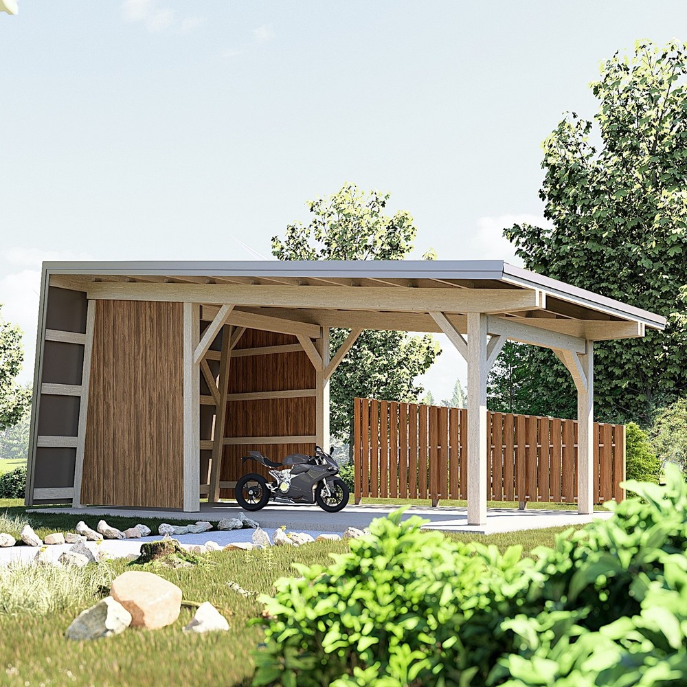 Modern Carport Blueprint,Modern Style Timber Pavilion Plan