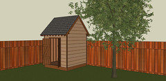 Tool Shed Gable Roof 8 x 8 Project Plans blueprints material list -PDF