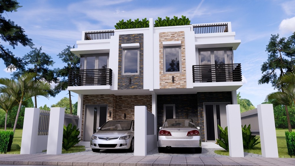 15×54 Feet Home Design Plan 4.5×16 Meter 3 Bed 3 Bath Terrace PDF (A4 Hard Copy)