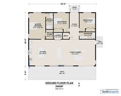 40×50 Lean Modern Cottage Custom Architectural Plans 2000SF – PDF Download