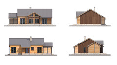 Charming backyard cabin 3 Bed, Bath Architectural Build Plans PDF Download