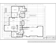 Full Set of single story 3 bedroom house plans 4,840 sq ft