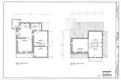 Victorian 3 bedroom cottage, stone, wood, porches, architectural drawings