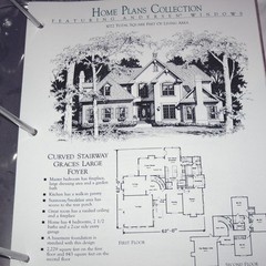 1995 Binder Book of Home Plans Featuring Andersen Windows Contractor’s Edition