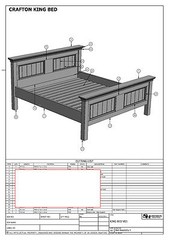 BUILDING PLANS FOR CRAFTON KING SIZE TIMBER BED – MAKE YOUR OWN & SAVE $$$