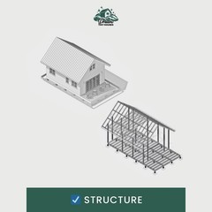 The Auberge Tiny House Blueprint Set (CAD File + Materials List)