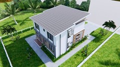 House Plans 9×11 Meter 30×36 Feet 4 Beds 3 Baths Shed Roof PDF (A4 Hard Copy)