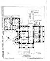 Architectural House Plans, Belle Grove Plantation of Louisiana