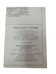 VTG 1950s Wedgwood Cottages House Good Housekeeping Floor Plan MCM Thom Grainger