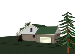 Blanche_1415G-1 Brick, 3 bed / 2 bath , 2 car garage, future upstairs, PDF