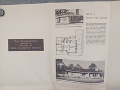 VTG 1940s 1950s Good Housekeeping Mid Century Modern Many Use House Floor Plan