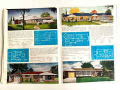 1950’s Mid Century Style Homes in Brick w/ Floor Plans- 32 in Color