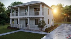 BLUEPRINTS AMERICAN FOURSQUARE 2-STORY PLAN ARCHUP #125