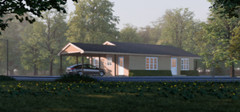 Tiny Home Plans – 2 Bedroom Single Story 28×36 1008sqft + Garage