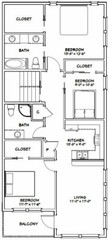 44×48 Apartment with 2-Car 1-RV Garage – PDF FloorPlan – 1,645 sqft – Model 5R