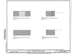 Southern Railroad Station, Montpelier, VA, architectural drawings, large set