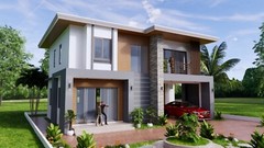 36×23 Feet House Plan 11×7 Meter 3 Bed 3 Baths Terrace Roof (A4 Hard Copy)