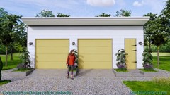 30×20 Garage Shed Plan 9×6 Meter 2 Car Shed Roof PDF Plans (A4 Hard Copy)
