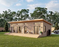 Modern Cabin House, 16′ x 40′, 640 Sq Ft, Tiny House, Architectural Plans