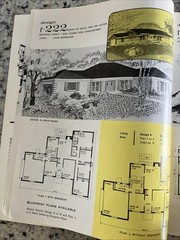 Vintage 1970 MCM Custom Large Ranch Homes Plans Design Catalog Atomic Blueprint