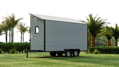 Comprehensive Building Plans for 8′ x 16′ Tiny Mobile Home – 128sqft area Living