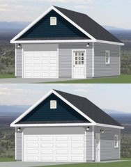 20×24 2-Car Garage — 480 sq ft — PDF Floor Plan — Model 10