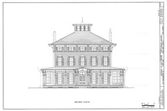 Victorian Italianate house, large porches, printed architectural floor plans
