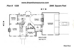 (2) Sets of Blueprints – House Plans 2846 sqft Saltbox Traditional Colonial Home