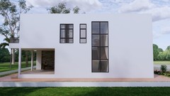 39×49 Feet Modern House Plan 12×15 Meter 5 Beds 6 Baths Flat Roof (A4 Hard Copy)