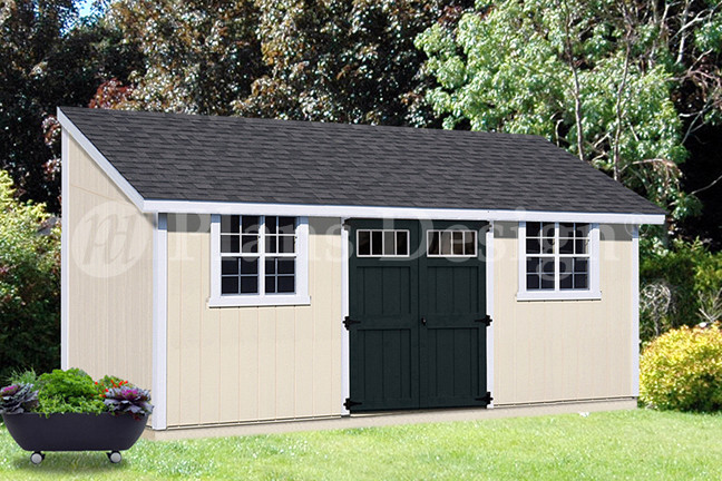 10′ x 20′ Outdoor Structure Building / Storage Shed Plans, Lean To #D1020L