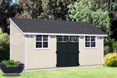 10′ x 20′ Outdoor Structure Building / Storage Shed Plans, Lean To #D1020L