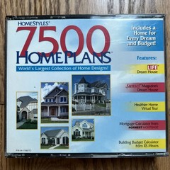 VINTAGE HomeStyles 7500 Home Plans Design Software (PC, 1999) 4-Disc CD-ROM Set