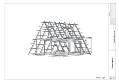 A-Frame Cabin House Plan with Auto CAD File, Blueprint PDF & Realistic 3D Images