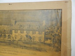 5 1923 Architectural Drawings of House Sections & Proposed Residence, 20″ x 13″
