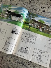 Vintage 1972 MCM Multi-Level Hillside Home Plans Design Catalog Blueprints