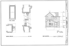Victorian style home, wrap-around porch, 3 bedrooms, architectural prints
